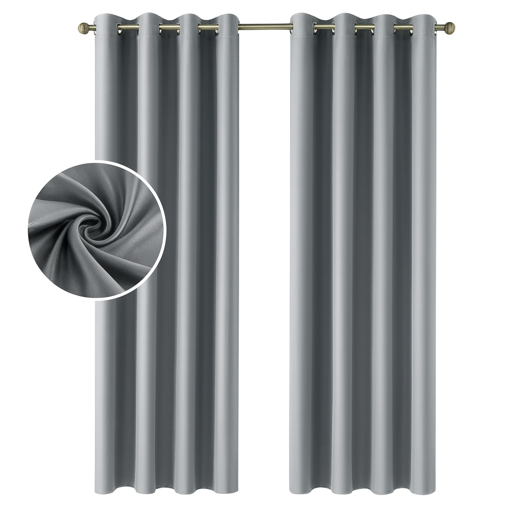 Luxury Silk Blackout Curtains